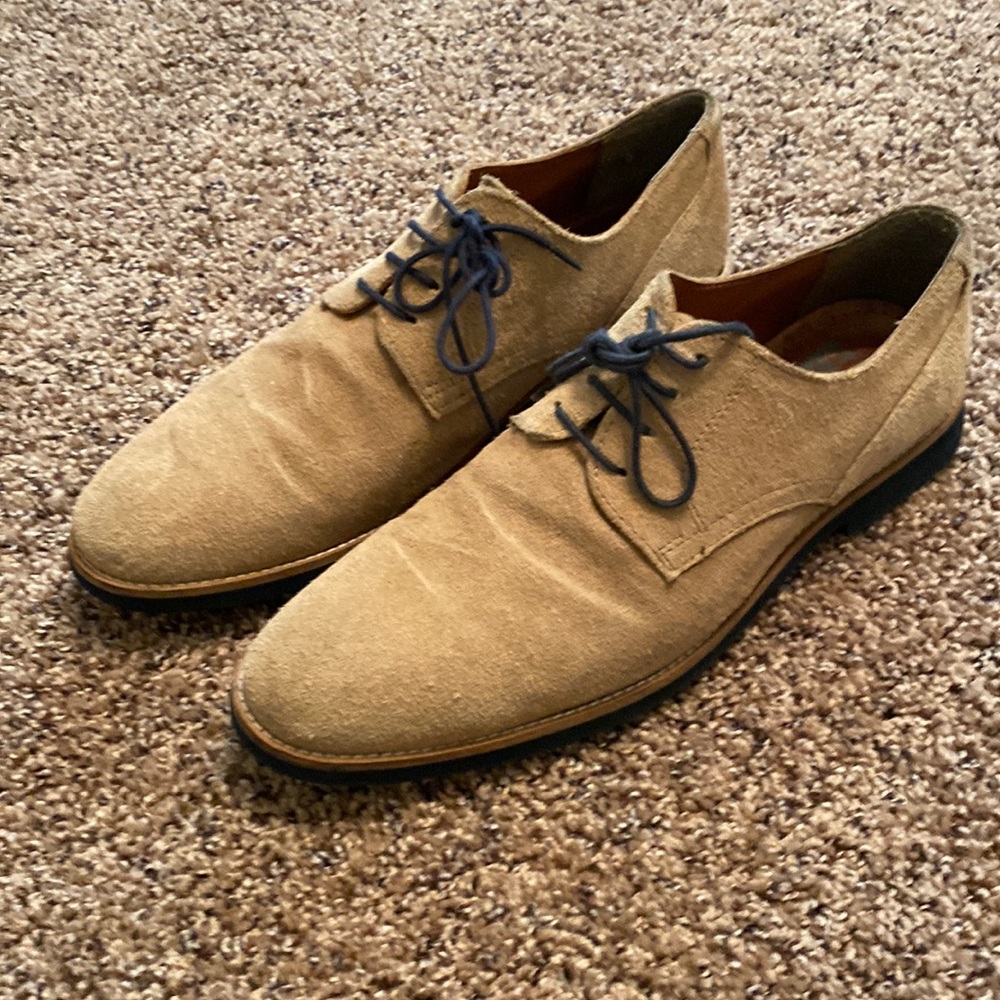 Tan suede lace ups-9.5